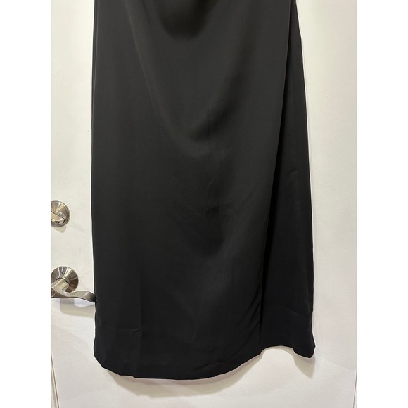 Tuckernuck Strapless Black Noir Crepe Marin Formal Midi Dress Medium New w/ Tags - Picture 6 of 15